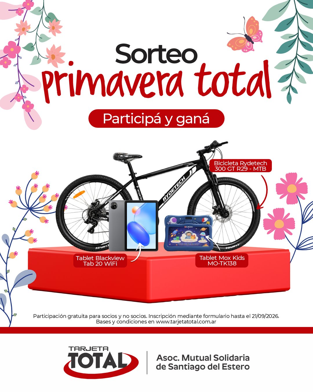 Sorteo Primavera Total - Tarjeta Total